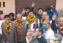 गुर्जर समाज ने सुशांत गोयल को दिया समर्थन