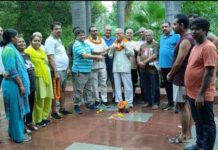 पार्षद के प्रयासों से शुरू हुआ सेंट्रल पार्क में फुटपाथ रिपेयर का कार्य