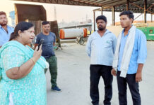 महापौर ने किया तिगरी गोल चक्कर के पास कूड़ा ट्रांसफर स्टेशन का निरीक्षण