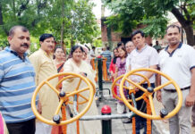 लोहिया नगर में महापौर ने किया ओपन जिम का शिलान्यास