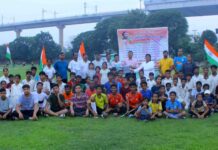 महामाया स्पोर्ट्स स्टेडियम में सीनियर सिटीजन वॉक रेस प्रतियोगिता आयोजित