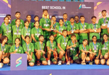 एसएफए चैम्पियनशिप के बास्केटबॉल में नेहरू वर्ल्ड स्कूल ने गोल्ड मेडल पर किया कब्जा
