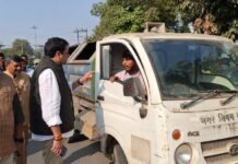 नगर आयुक्त के निरीक्षण में बिना हैजारडियस बीन की मिली गाड़ी, नेचर ग्रीन पर लगा 50 हजार का जुर्माना