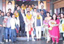 मुरादनगर गंगनहर पर सैकड़ों शिक्षकों ने किया अनुज त्यागी का स्वागत