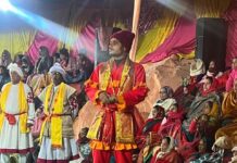 दुर्योधन वध व पांडवों के अस्त्र- शस्त्र विसर्जित के साथ पाण्डव नृत्य का समापन