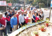 कौशांबी में शिवरात्रि के अवसर पर सौंदर्यीकरण कार्य का शुभारंभ