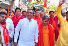 नववर्ष के शुभ अवसर पर सनातन सेवा संस्थान वैशाली में भव्य शोभायात्रा का आयोजन