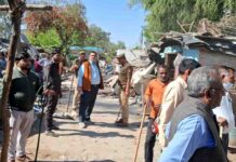 ब्रिज विहार-घंटाघर सब्जी मंडी, पांडवनगर में हटाया गया अतिक्रमण