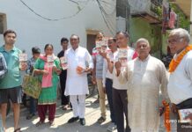 कौशांबी में ‘गांव चलो, वार्ड चलो’ अभियान में पार्षद कुसुम गोयल ने किया 8 वर्षों की उपलब्धियों का प्रचार