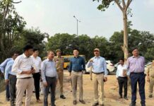 जीडीए उपाध्यक्ष नंद किशोर कलाल ने इंदिरापुरम विस्तार व स्लिप रोड का किया निरीक्षण