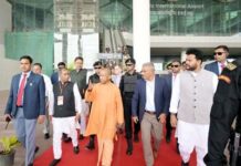 मुख्यमंत्री योगी आदित्यनाथ ने किया नोएडा इंटरनेशनल एयरपोर्ट का निरीक्षण