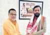 हरियाणा के मुख्यमंत्री से मिले जनसेवक तरुण मिश्र, सामाजिक मुद्दों पर हुई विस्तृत चर्चा