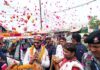 खाद्य एवं रसद मंत्री मनोज पाण्डेय के स्वागत में गाजियबाद ने बिछाए पलक-पांवड़े