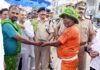 कांवड़ यात्रा में पुलिस का ‘सुरक्षा कवच’, डीसीपी सुरेंद्र नाथ तिवारी ने मौके पर संभाला मोर्चा